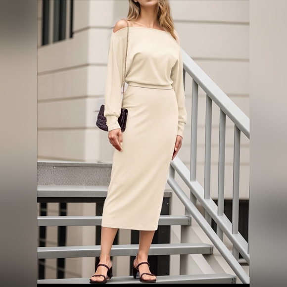 Off Shoulder Knit top/skirt set size 16 - Picture 2 of 8